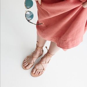 Madewell boardwalk lace up sandals
